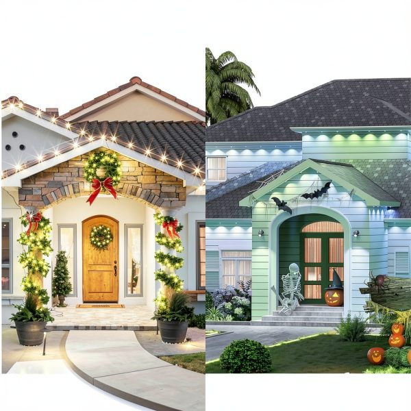 Govee Outdoor Light Track System PVC All Weather Install-6