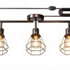 YEPOLI Track Lighting Black Dimmable Plug In Modern-1