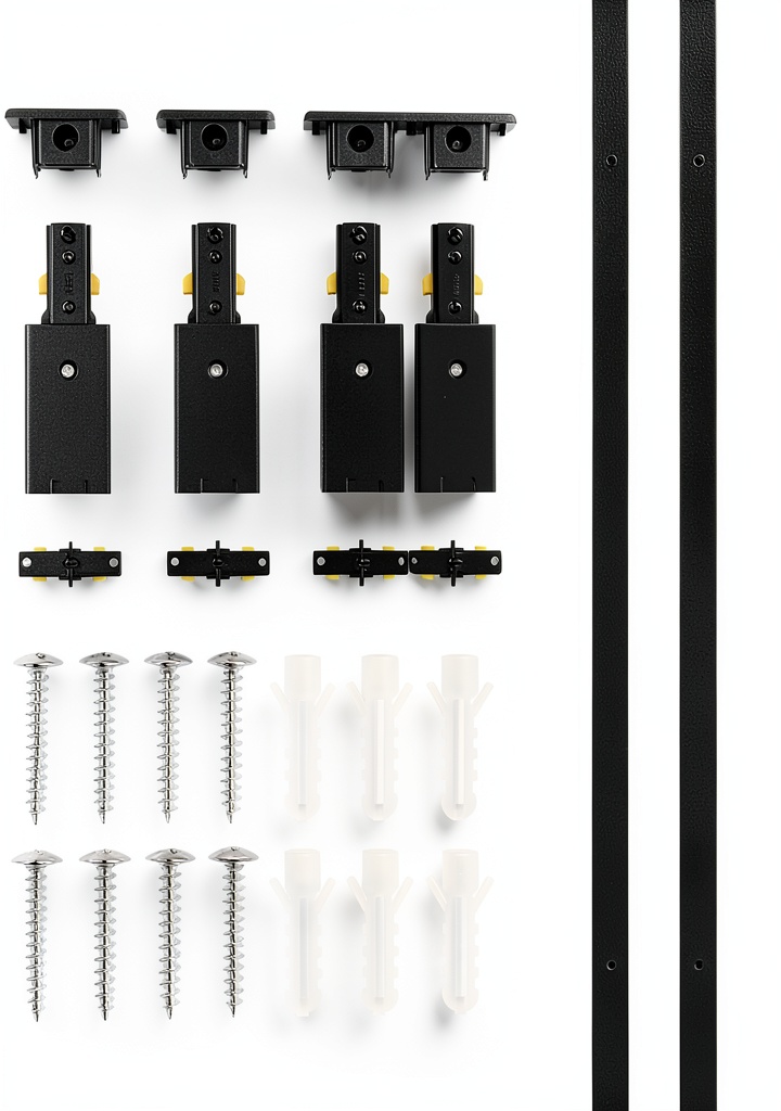 Installing HAHHY Track Lighting Rail Durable Easy Install Customizable on a wooden ceiling joist