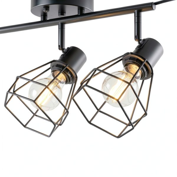 YEPOLI Track Lighting Black Dimmable Plug In Modern-5
