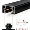 Track Lighting Rail VANoopee Aluminum Durable-3
