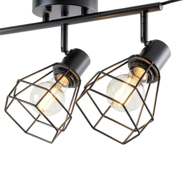 YEPOLI Plug In Track Lighting Dimmable Black Farmhouse-5