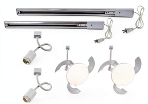Pavo Dual Remote Fan Light Kit Stepless Dimmable Plant-0