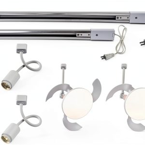 Pavo Dual Remote Fan Light Kit Stepless Dimmable Plant-0