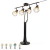 YEPOLI Plug In Track Lighting Dimmable Black Farmhouse-2