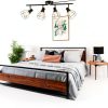 YEPOLI Track Lighting Black Dimmable Plug In Modern-3