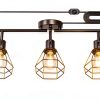 YEPOLI Plug In Track Lighting Dimmable Black Farmhouse-1
