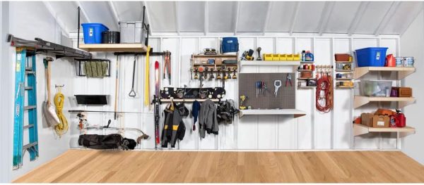 SHEDorize Engineered Wood Ski Storage Rack-8