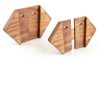 Hang 11 Ski Wall Mount Bracket Shelf Clear Hardwood 35lb Capacity-2