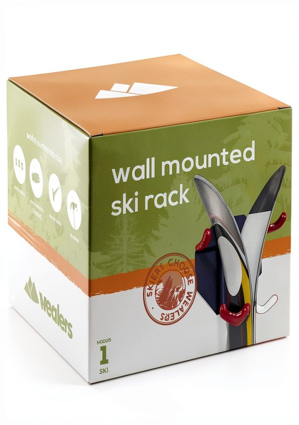 Ski Rack Wealers Metal Wall Mount Portable-2