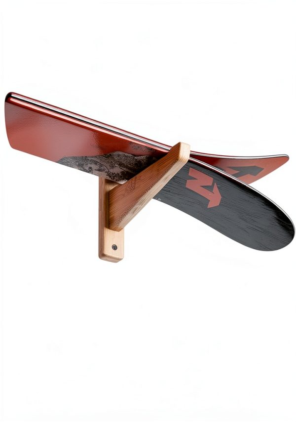 Bamboo Ski Wall Mount Vagabond Racks Shelf-1
