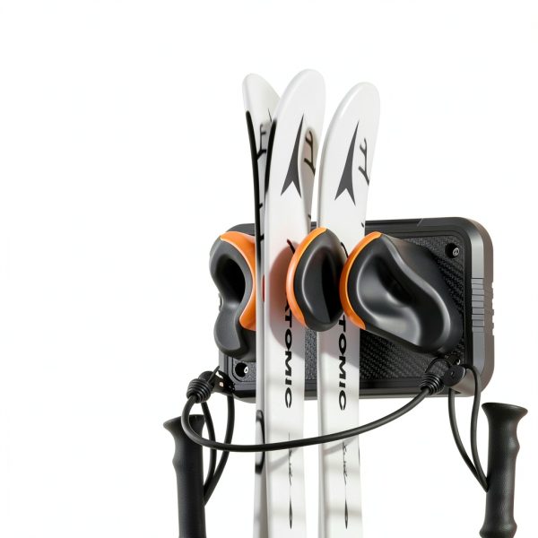 Wall Mount Ski Rack UPSPORT Orange ABS Design-5