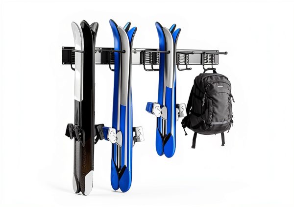 Ski Wall Rack FEIMIRE Steel Hanging Shelf-2