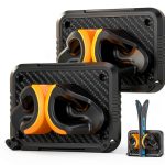 Wall Mount Ski Rack UPSPORT Orange ABS Design-0