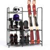 Ski Storage Rack BTY Metal Floor Stand for Garage-4