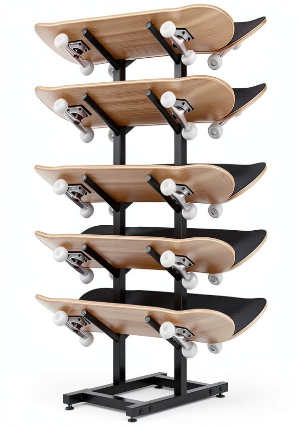 SHZYJBRY 7-Tier Metal Ski Storage Racks-0