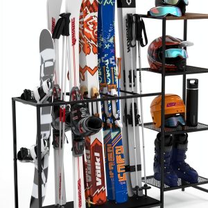 UIOMLLE Ski Storage Rack Alloy Steel Modern-0