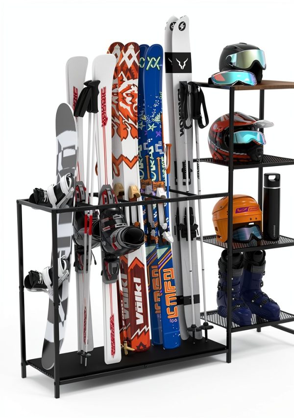 UIOMLLE Ski Storage Rack Alloy Steel Modern-0