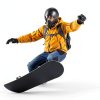 Wall Mount Ski Rack UPSPORT Orange ABS Design-8