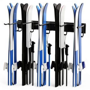 Ski Wall Rack FEIMIRE Steel Hanging Shelf-0