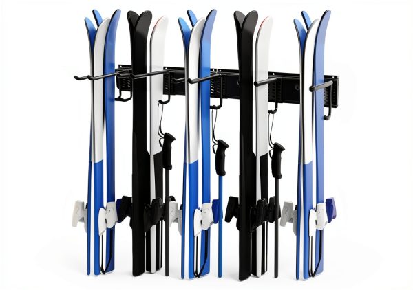 Ski Wall Rack FEIMIRE Steel Hanging Shelf-0