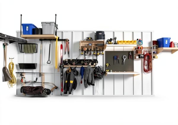 SHEDorize Engineered Wood Ski Storage Rack-7
