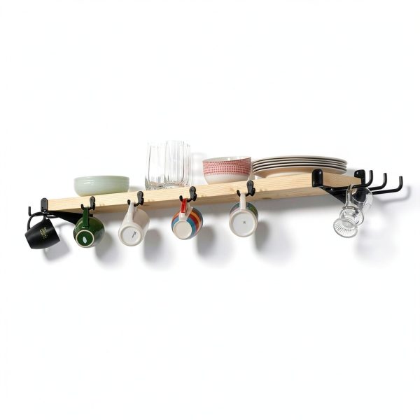 SHEDorize Engineered Wood Ski Storage Rack-4