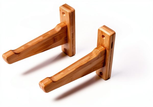 Bamboo Ski Wall Mount Vagabond Racks Shelf-3
