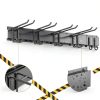 Madertool Ski Wall Rack Portable Iron Hanging Shelf Holds 8 Pairs-3