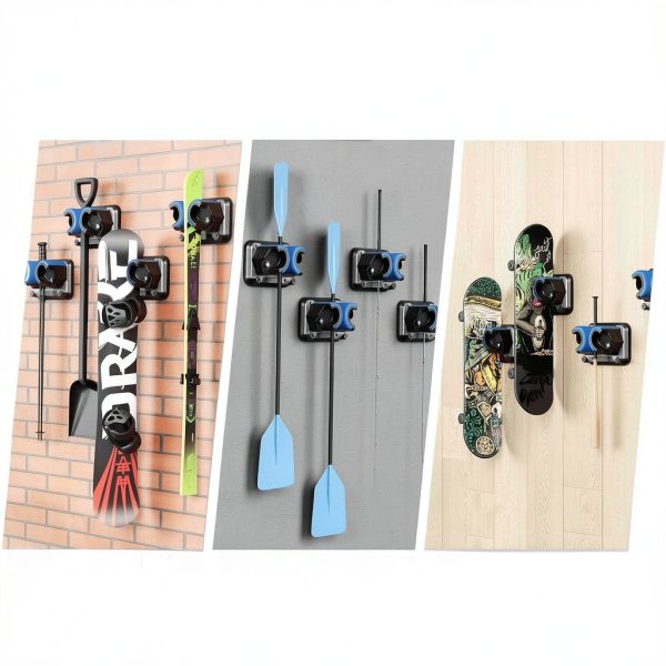 Wall Mount Rack CLEASO Blue ABS Modern Design-1