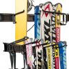 WALMANN Adjustable Ski Wall Rack Black Powder-Coated 32" Rail-4