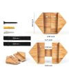 Hang 11 Ski Wall Mount Bracket Shelf Clear Hardwood 35lb Capacity-5