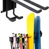 WALMANN Adjustable Ski Wall Rack Black Powder-Coated 32" Rail-2