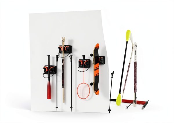 Wall Mount Ski Rack UPSPORT Orange ABS Design-3