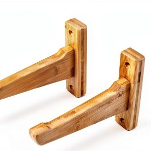 Bamboo Ski Wall Mount Vagabond Racks Shelf-0
