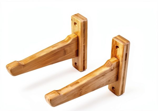 Bamboo Ski Wall Mount Vagabond Racks Shelf-0