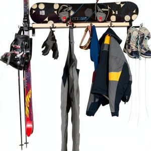 SHEDorize Engineered Wood Ski Storage Rack-0