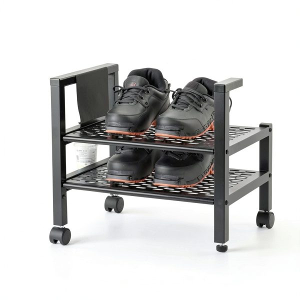 Kikihouse Metal Snowboard Rack with Casters – Freestanding Tiered-7