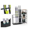 Lurgno Ski Storage Rack Floor Mount Metal for 4 Skis and Snowboards-1