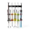 Ultrawall Snowboard Hook Rack Wall-Mount Tiered Shelf Adjustable Black-5