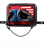 Ski Rack Wall Mount Generic Hanging Shelf Black/Blue 1 Pack-0