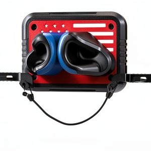 Ski Rack Wall Mount Generic Hanging Shelf Black/Blue 1 Pack-0