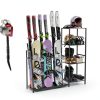 Lurgno Ski Storage Rack Floor Mount Metal for 4 Skis and Snowboards-7