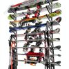 Ski Storage Rack StoreYourBoard SYD-DRSki Black 3‑Shelf Wall Mount-2