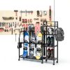 Kikihouse Metal Snowboard Rack with Casters – Freestanding Tiered-8