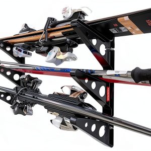 Ski Storage Rack StoreYourBoard SYD-DRSki Black 3‑Shelf Wall Mount-0
