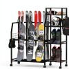 Kikihouse Metal Snowboard Rack with Casters – Freestanding Tiered-2