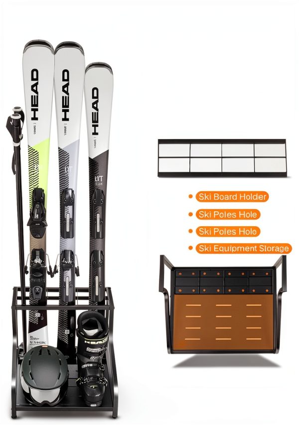 Freestanding Ski Rack FHXZH G9000 Powder-Coated Scratch Resistant-1