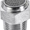 Exhaust Muffler NPT1/8 Stainless Steel uxcell Pneumatic Air Breather-3