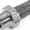 uxcell Exhaust Muffler PT 1/4 Male Thread Stainless Steel Breather-0